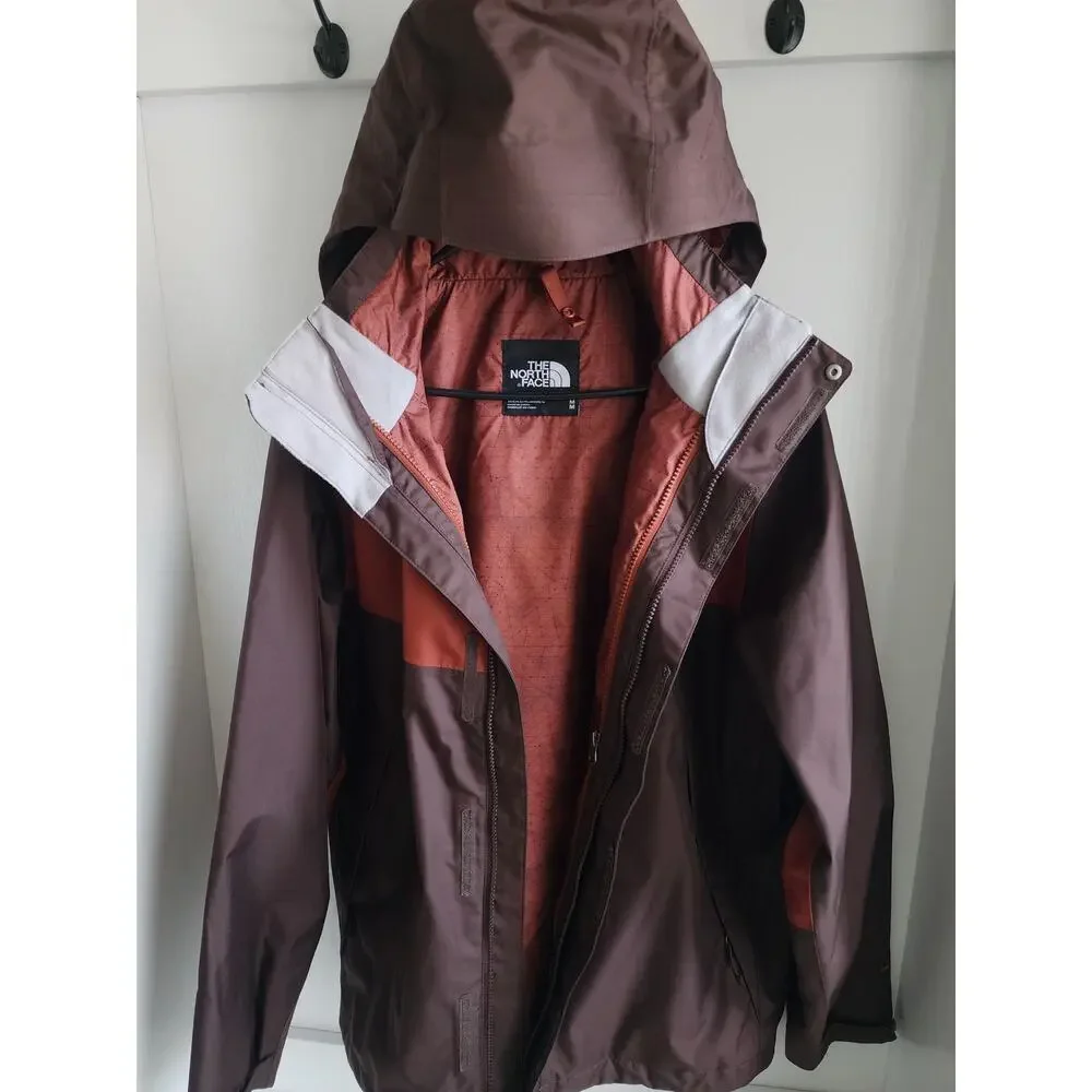 The North Face Jacket Men Medium Rust Triclimate Zip Insulated Puffer 3 in‎ 1